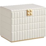 Songmics šperkovnice Anah 4 patra bílá – Zboží Dáma