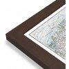 Nástěnné mapy National Geographic Itálie - nástěnná mapa Classic 60 x 85 cm Varianta: mapa v dřevěném rámu, Provedení: Pegi skořice