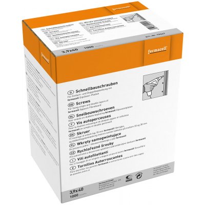 Šrouby rychlořezné Fermacell Powerpanel 3,9×40 mm (250 ks/bal.) – Zbozi.Blesk.cz