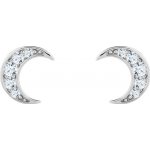 Preciosa třpytivé stříbrné pecky s kubickou zirkonií Moon star 5363 00 – Zboží Dáma