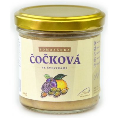 Seneb Čočková Pomazánka se švestkami Vegan 140 g – Zbozi.Blesk.cz