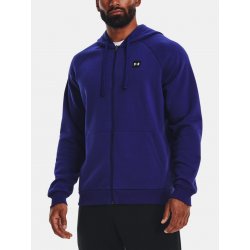 UA Rival Fleece FZ Hoodie-BLU Mikina Under Armour Modrá