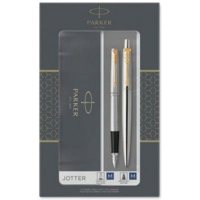 Parker Jotter Stainless Steel GT Duo Set 2093257 – Hledejceny.cz