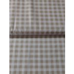 Bavlněná látka / plátno kostička béžová – Sleviste.cz