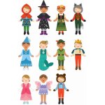 Petit Collage magnetické puzzle Pohádkové postavy – Sleviste.cz