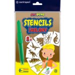 Centropen Šablony A5 Dinosauři 8 ks – Zboží Dáma