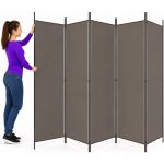 vidaXL 5dílný paraván antracitový 250 x 200 cm textil – Sleviste.cz