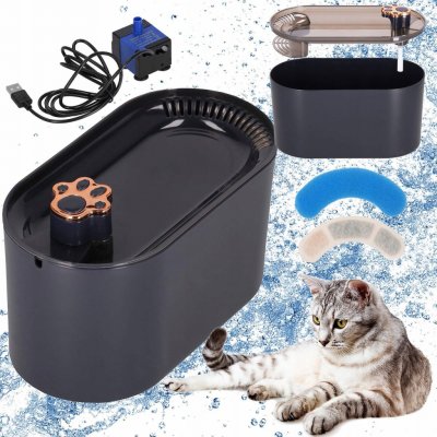 Springos Napáječka s fontánou plastová 3000 ml – Sleviste.cz