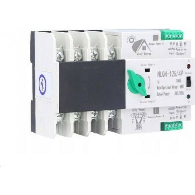 Automatický přepínač sítí - napájení 4P 400V 16A - NLQ4-125/4P pro FVE – Sleviste.cz