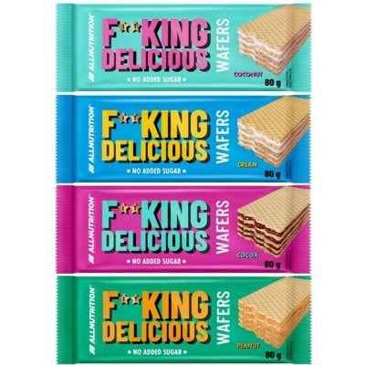 AllNutrition F**king Delicious Wafers smetanový krém 80 g – Zboží Dáma