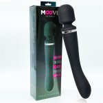 InToYou Moove Massage Wand with 2 Powerful Motors Silicone Black – Sleviste.cz