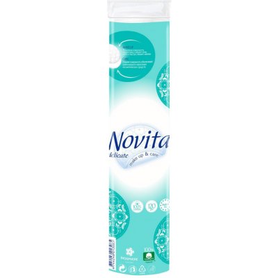 Novita kosmetické tampony 100% bavlna 120 ks – Zboží Dáma