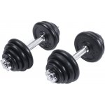 Sportago Fader Set jednoručních nakládacích činek 2 x 15 kg 30 mm – Zboží Dáma