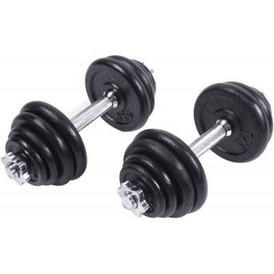 Sportago Fader Set jednoručních nakládacích činek 2 x 15 kg 30 mm – Zboží Dáma