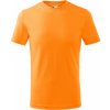 Dětské tričko Malfini Basic 138 světle oranžové