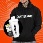 GymBeam mikina PRO Hoodie black – Zboží Dáma