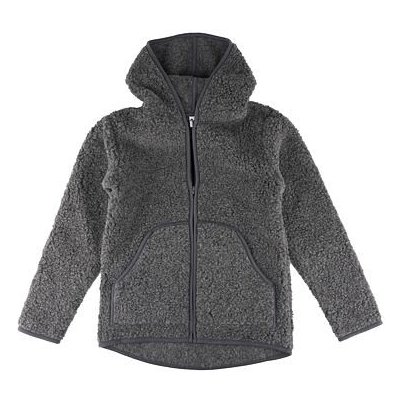 Vlnka mikina z ovčí vlny s kapucí tmavě šedá – Zboží Dáma