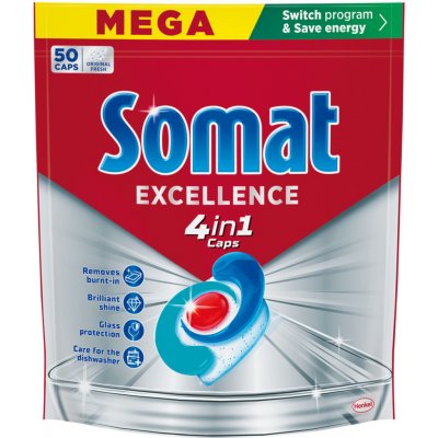 Somat tablety do myčky Excellence 4v1 50 ks – Hledejceny.cz