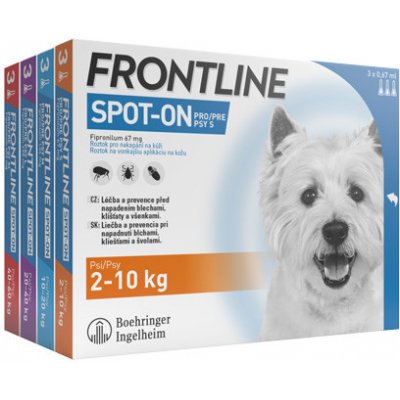 Merial Frontline Spot-On Dog 10-20kg 3 x 1,34 g – Zbozi.Blesk.cz