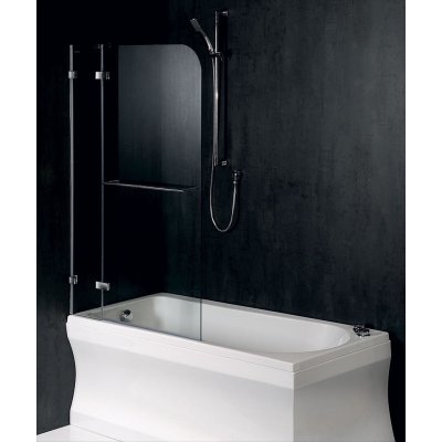 vanová zástěna 95(24)x150cm, čiré sklo ANTIDROP - Levá / BN3715L – Zboží Mobilmania