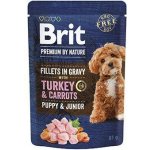 Brit Premium by Nature Dog Puppy & Junior Fillets in Gravy with Turkey & Carrots 85 g – Hledejceny.cz