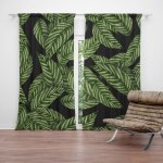 Sablio Závěs Abstrakce listů: 2ks 140x250cm – Hledejceny.cz