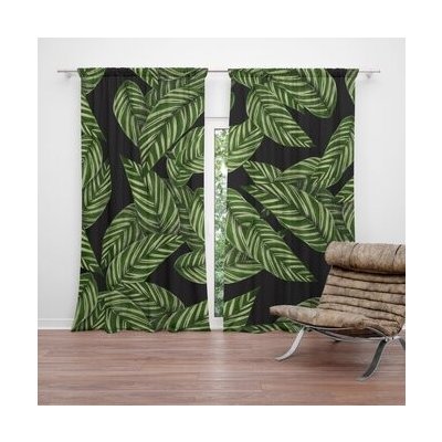 Sablio Závěs Abstrakce listů: 2ks 140x250cm – Hledejceny.cz