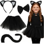 koťátka černý čtyřdílný Kruzzel 26518 – Zboží Dáma