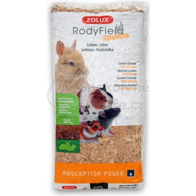 Zolux Slámová podestýlka RodyField Nature 25 l