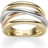 Prsteny Zlatnictví Zlatíčko zlatý luxusní prsten kombinace zlata TRIO S326.00072.1