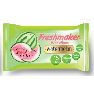 Freshmaker vlhčené ubrousky s ovocnou vůní 15 ks Meloun – Hledejceny.cz