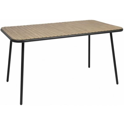 Hendi Gastrofans Obdélníkový stůl v dekoru dřeva Bolero Santorini 140 cm hnědý – Hledejceny.cz