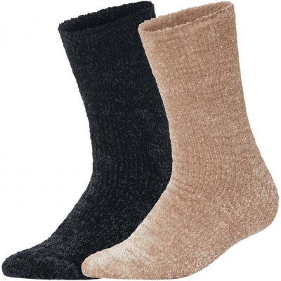 Esmara dámské hebké ponožky 2 páry béžová/černá – Zboží Dáma