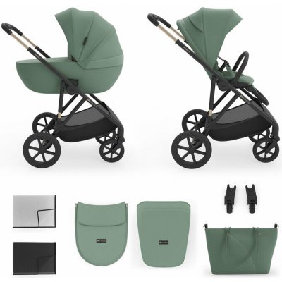 Kinderkraft Prime 3 3v1 Dark Green 2026 – Zboží Mobilmania