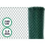 Čtyřhranné pletivo plotové poplastované s ND - výška 100 cm, drát 2,5 m, oko 50x50 mm, zelené – Zbozi.Blesk.cz