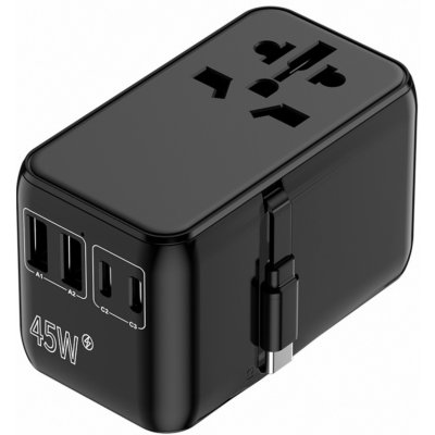 CROSSIO ChargeMe Adapter PLUS PD45W 2A+3C GaN III – Zboží Živě