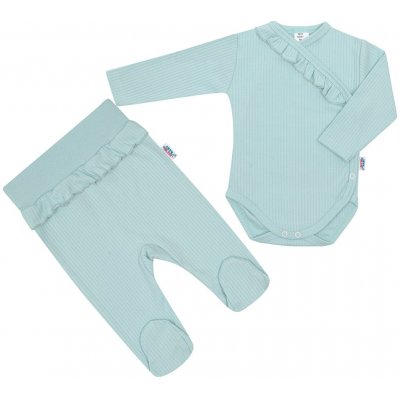New Baby 2-dílná kojenecká souprava Stripes ledově modrá – Zboží Dáma