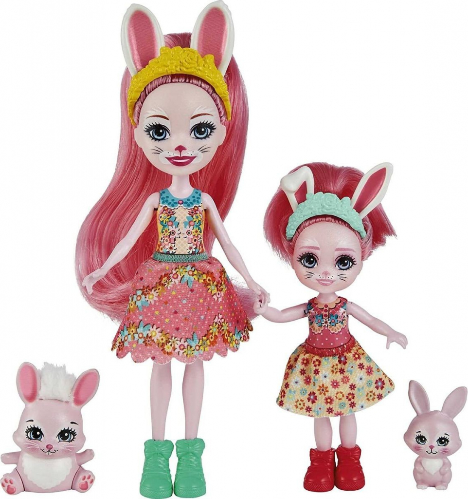 Mattel ENCHANTIMALS s mladší sestrou Bree Bunny