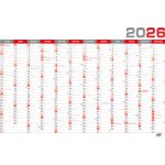 Baloušek Nástěnný roční B1 červený BKA5-26 Baloušek 20 2026 – Zboží Dáma