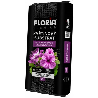 Agro CS Floria Premium Pěstební substrát květinový 40 l 00835X – Hledejceny.cz