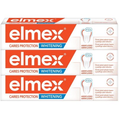 Elmex proti zubnímu kazu bělící 3 x 75 ml – Hledejceny.cz