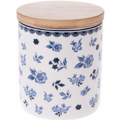 Floral Porcelánová dóza s bambusovým víkem 600 ml – Hledejceny.cz
