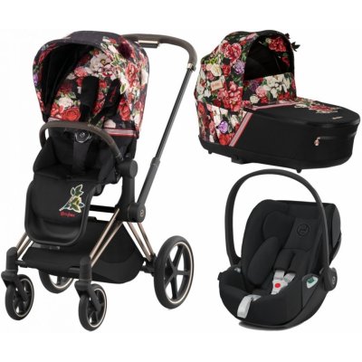 CYBEX Rám Priam 4.0 Seat Pack Lux Carry Cot + Cloud T i-Size Spring Blossom 2023 Dark – Hledejceny.cz