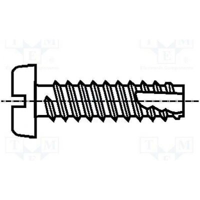 BOSSARD 1381113 Vrut; 3,5x6,5; Hlava: válcová; plochá; 1mm; kalená ocel; zinek – Hledejceny.cz