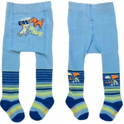 Kojenecké bavlněné punčocháčky Lodička modrá – Zboží Dáma