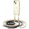 Pouzdro a kryt na mobilní telefon Apple Tech-Protect FlexAir Chain MagSafe na iPhone 15, černé/béžový