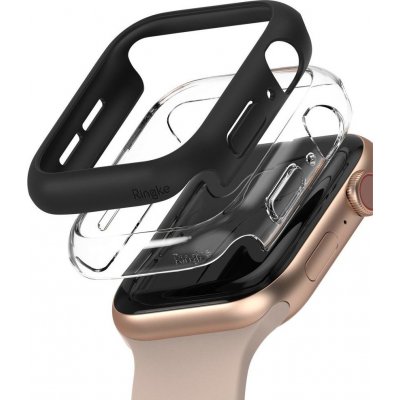 RINGKE 37220 RING KE SLIM 2x Ochranný obal Apple Watch 6/SE/5/4 44mm průhledný & černý