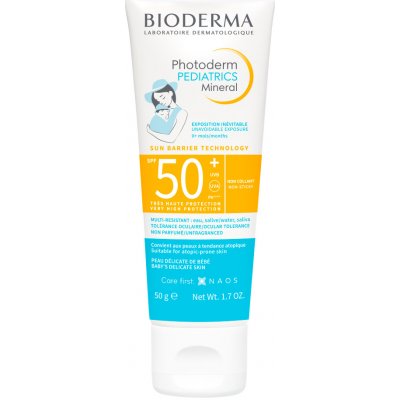 Bioderma Photoderm minerální fluid s filtrem SPF50 pro děti 50 g – Zboží Mobilmania