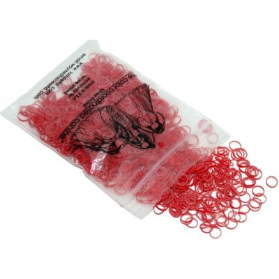 Lainee gumičky latex bands "MEDIUM weight" na Top knot 0,64 cm červené 100 ks – Hledejceny.cz