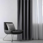 Zatemňovací závěs blackout RESTILO grafitový 140 x 245 cm sada 2 ks – Zboží Dáma